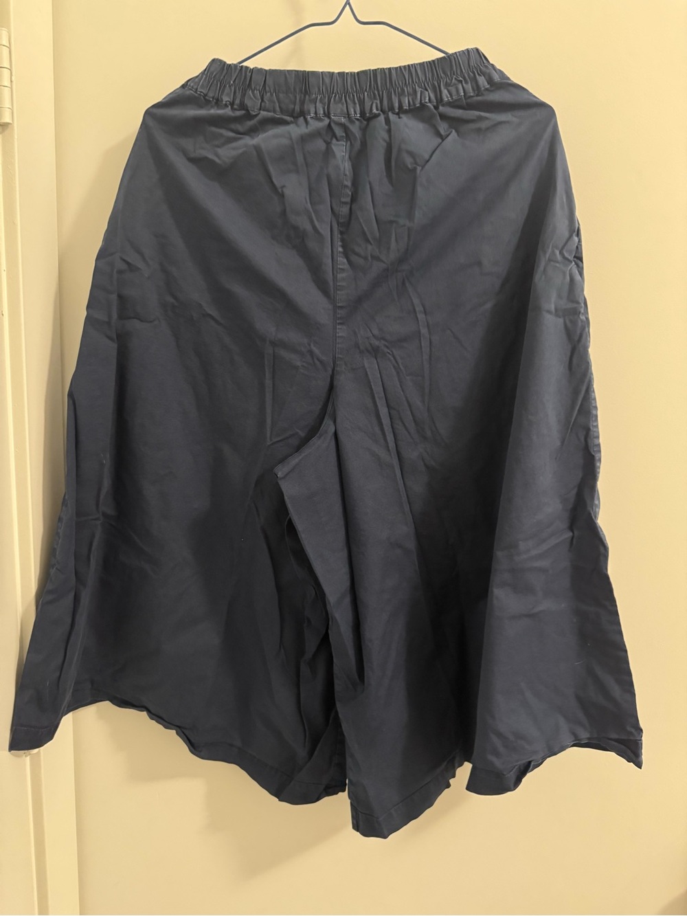 Muji Cotton Wide-Leg Pant Skirt with Pockets - Picture 2 of 7